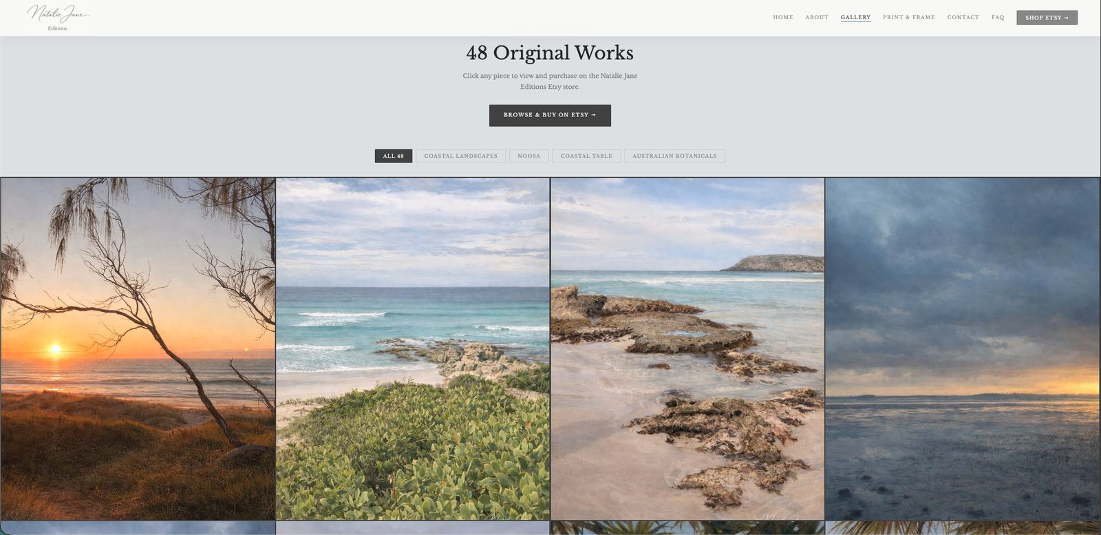 Natalie Jane Editions gallery page