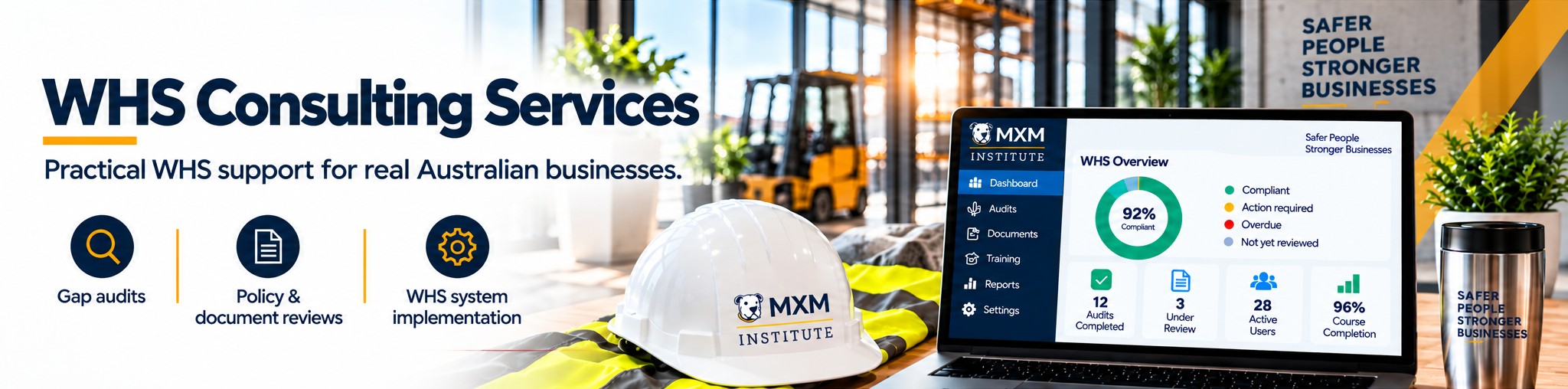 WHS Consulting Services — practical WHS support for real Australian businesses. Gap audits, policy and document reviews, WHS system implementation.